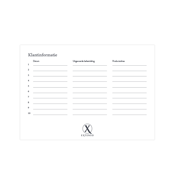 Klantinformatiekaart • 25 stuks - Afbeelding 2