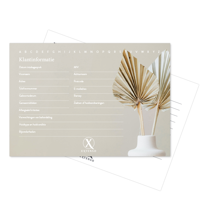 Klantinformatiekaart • 25 stuks