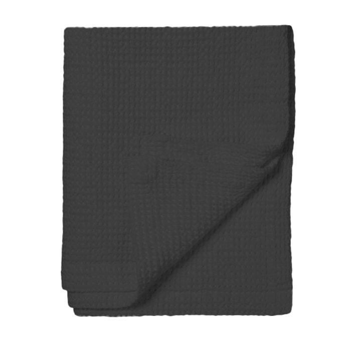 Wafeldeken dubbel antraciet • 150 x 220 cm