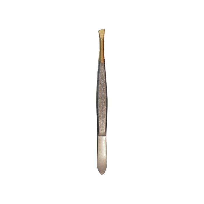 Pincet schuin/smal • RVS