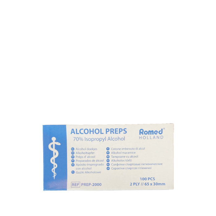 Alcohol pads steriel 70% • 100 stuks